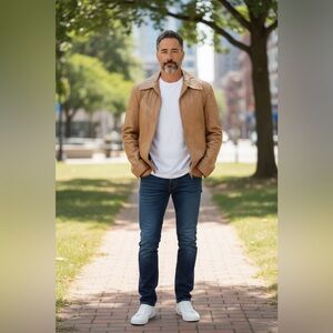 Angel Skin Men’s 
Cabretta by Grais Leather
Jacket (Vintage)
Size 42